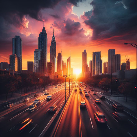 Shanghai Lujiazui Finance and Trade Zone of the modern cityの素材