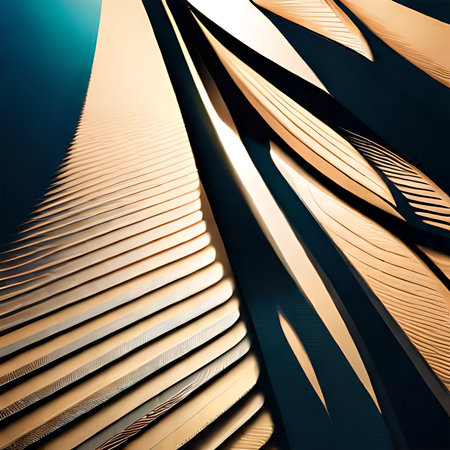 Abstract metal background. 3d rendering 3d illustration. Futuristic technology style.の素材