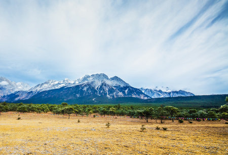 Beautiful view of Mount Kinabalu, Sabah, Malaysiaの写真素材