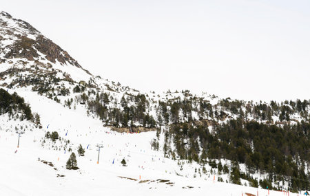 Mountains ski resort Solden Austria - nature and sport background.の写真素材