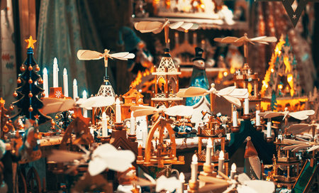 Luxury Decorated Candlestick in the Church.の写真素材