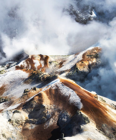 Hveravellir volcano, Iceland, Europeの写真素材