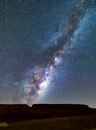 Milky Way over Capitol Reef National Park in United States of Americaの写真素材