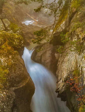 Waterfall in the mountains of the Republic of Abkhazia