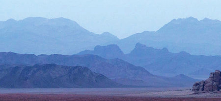 Mountains in the Sinai desert, Egypt. Panoramic viewの写真素材