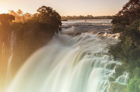 Victoria Falls in Zimbabwe, Africa, Zambia, Zimbabwean Fallsの写真素材