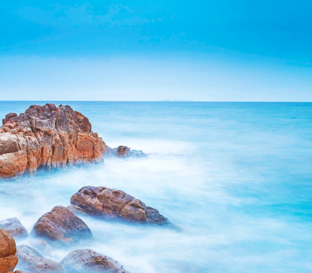 Beautiful seascape. Composite image of nature.の写真素材