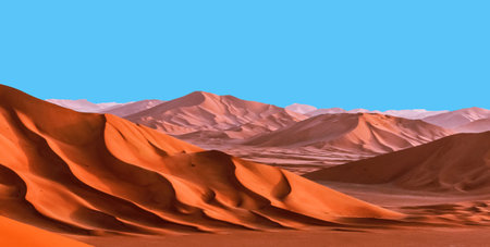 Sand dunes in the Namib Desert, Namibia, Africaの写真素材