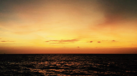 Sunset on the sea. Sunset on the sea. Beautiful sunset on the sea.