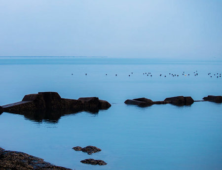Seascape with rocks in the sea
