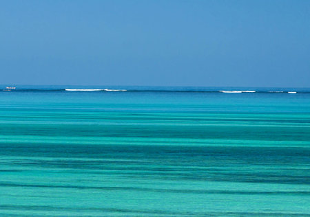 the picturesque area of La Pointe Aux Canonniers in Mauritius
