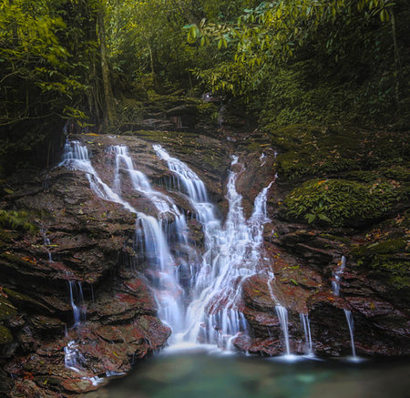 Waterfall in deep forest at Phu Soi Dao National Park, Thailand