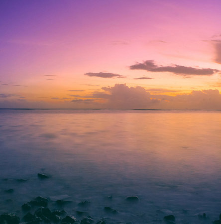 Beautiful sea at sunset timeの写真素材
