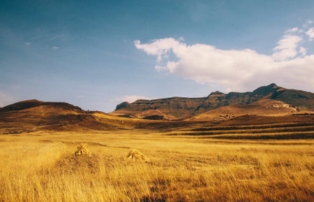 Rural landscape in Cusco region, Peru, South America