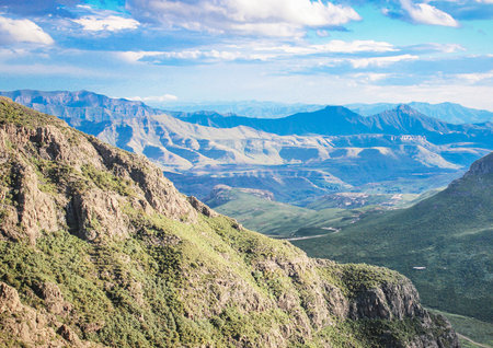 View of the Colca Canyon in Peru, South America.
