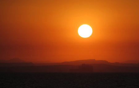 Sunset over the sea.の写真素材