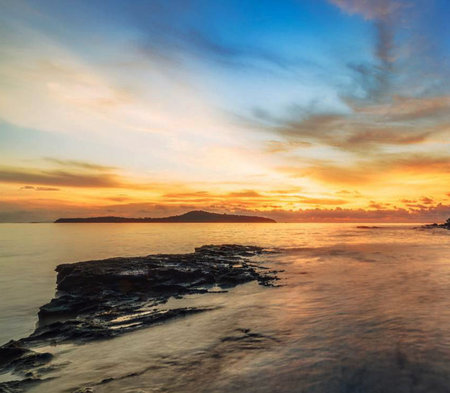 Beautiful seascape at sunset, Koh Samui, Thailand