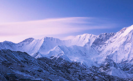 Mountain landscape in Himalayas, Annapurna Circuit, Nepal