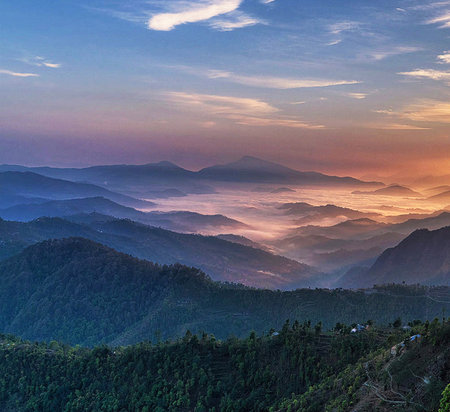 Sunrise at Doi Pha Tang in Chiangrai, Thailand