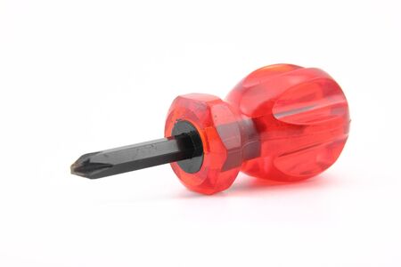 screwdriver with red grasp の写真素材