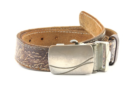 Belt on White Background の写真素材