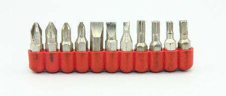 Set of different sizes torx bitsの写真素材