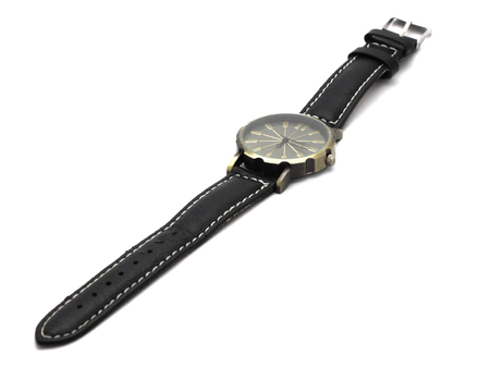 wristwatch isolated on white の写真素材