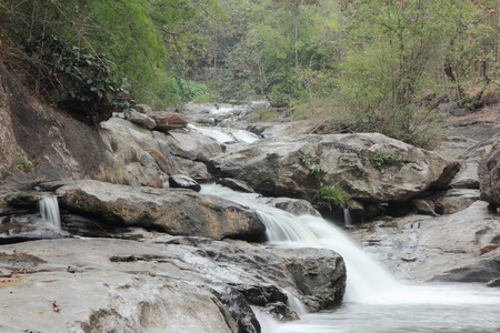 waterfall at Doi intanon (Chiang Mai province Thailand)の写真素材