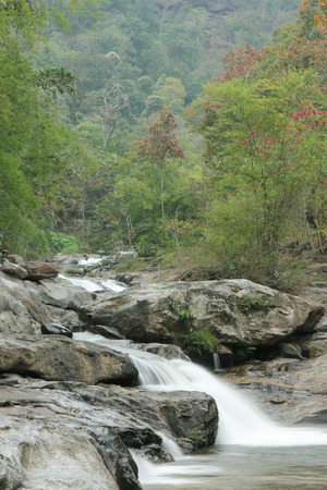 waterfall at Doi intanon (Chiang Mai province Thailand)の写真素材