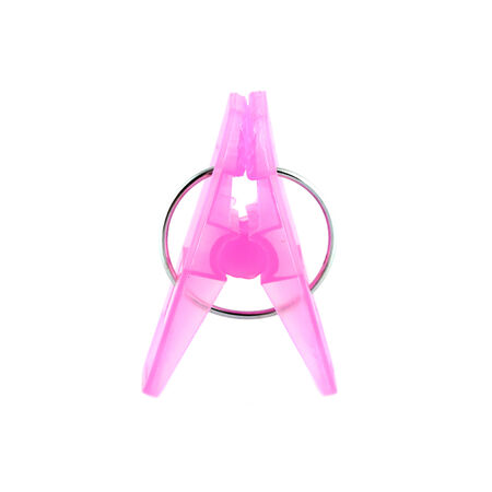 clothes peg on white backgroundの写真素材