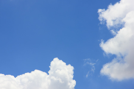Blue sky background with cloud.の写真素材