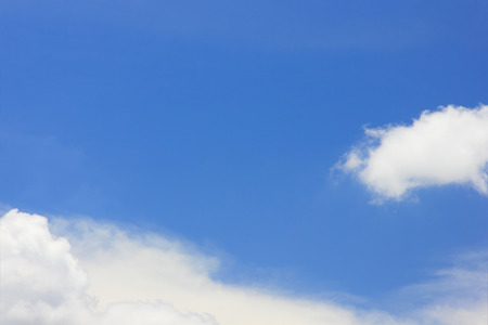 Blue sky background with cloud.の写真素材