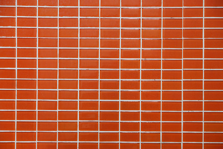 Wall and floor mosaic tiles orange colorの写真素材