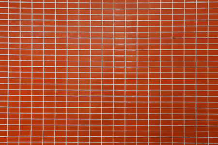 Wall and floor mosaic tiles orange colorの写真素材