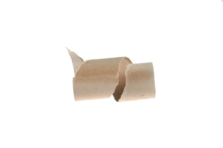 Paper roll isolated on white backgroundの写真素材