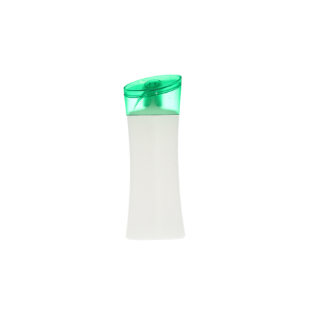 Plastic bottle shampoo isolated on white backgroundの写真素材