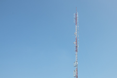 Telecommunications tower cells for mobile.の写真素材