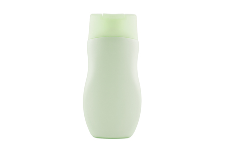 Plastic bottle lotion isolated on white background.の写真素材