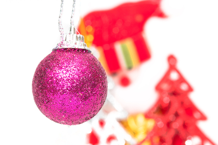 Christmas background with festive decoration.の写真素材