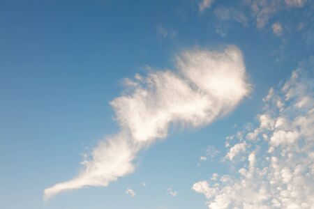 Blue sky background with cloud.