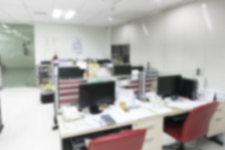 Abstract blur office background with bokeh.の写真素材
