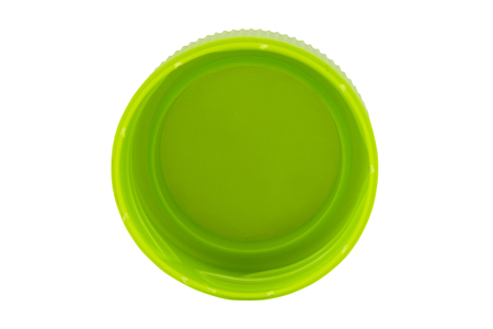 plastic bottle cap isolated on white backgroundの写真素材