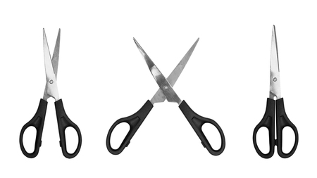 scissors isolated on white backgroundの写真素材