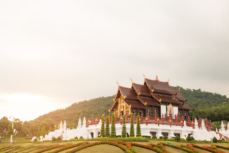 The Royal Flora Ratchaphruek Park at Chiang Mai, Thailand.のeditorial素材