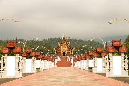 The Royal Flora Ratchaphruek Park at Chiang Mai, Thailand.のeditorial素材