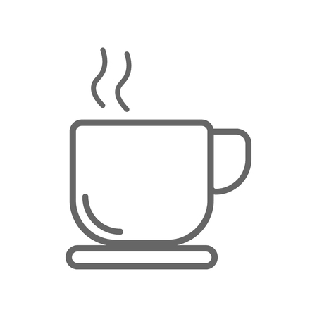 Coffee cup icon. vector illustration.のイラスト素材
