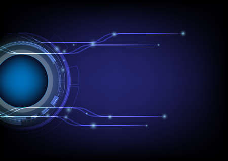 Abstract technology background circle digital hi-tech technology design. concept innovation. vector illustration.のイラスト素材