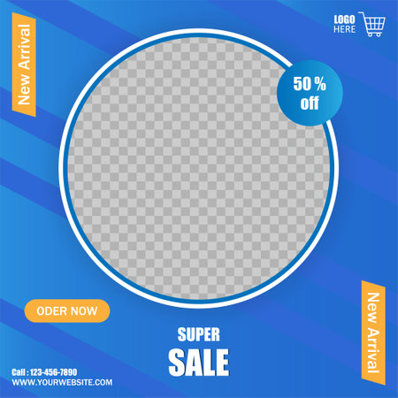 Sale social media banner template.のイラスト素材