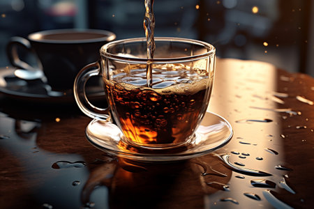 Hot coffee splash.の素材