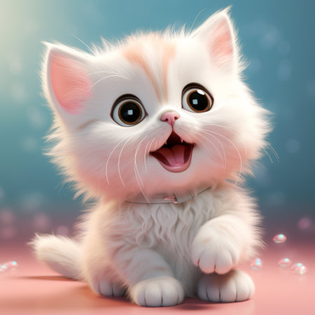 Cute Cat, Happy Cat.の素材